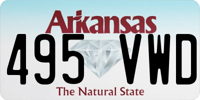 AR license plate 495VWD