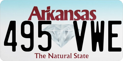 AR license plate 495VWE