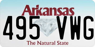 AR license plate 495VWG