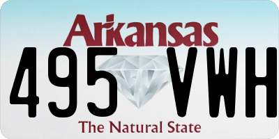AR license plate 495VWH