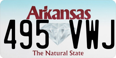 AR license plate 495VWJ