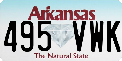 AR license plate 495VWK