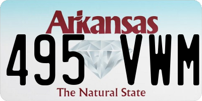 AR license plate 495VWM