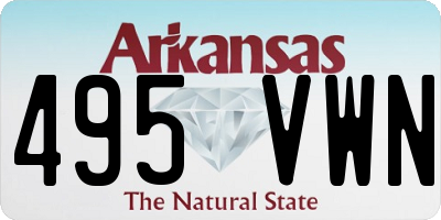 AR license plate 495VWN