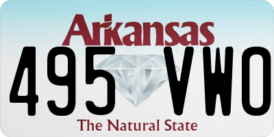 AR license plate 495VWO