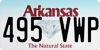 AR license plate 495VWP