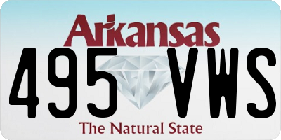 AR license plate 495VWS