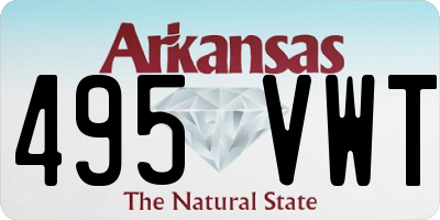 AR license plate 495VWT