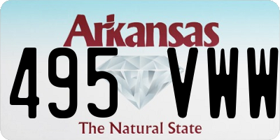 AR license plate 495VWW
