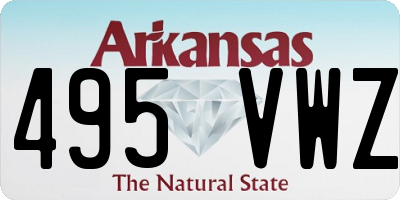 AR license plate 495VWZ