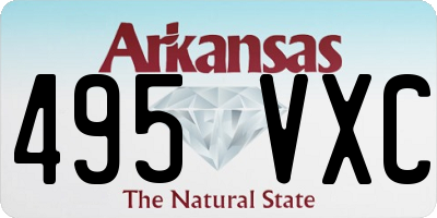 AR license plate 495VXC