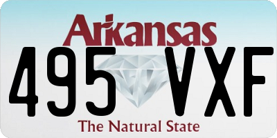 AR license plate 495VXF