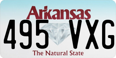 AR license plate 495VXG