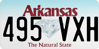 AR license plate 495VXH