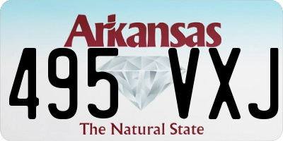 AR license plate 495VXJ