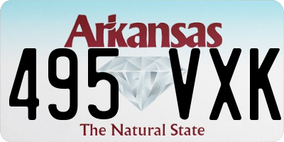 AR license plate 495VXK