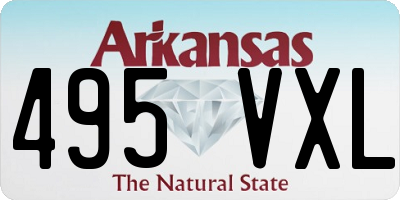 AR license plate 495VXL