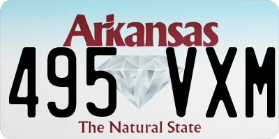 AR license plate 495VXM