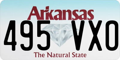 AR license plate 495VXO