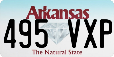 AR license plate 495VXP