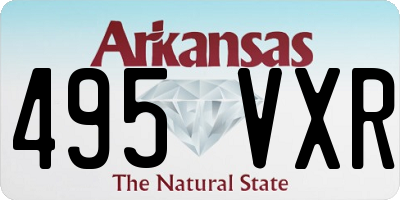AR license plate 495VXR