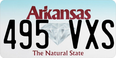 AR license plate 495VXS
