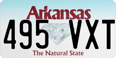 AR license plate 495VXT