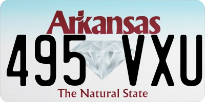 AR license plate 495VXU