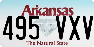 AR license plate 495VXV