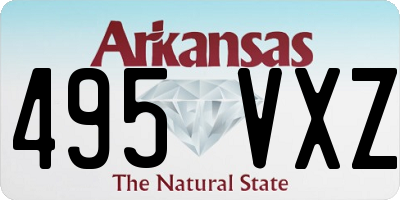 AR license plate 495VXZ