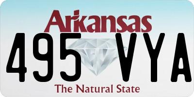 AR license plate 495VYA