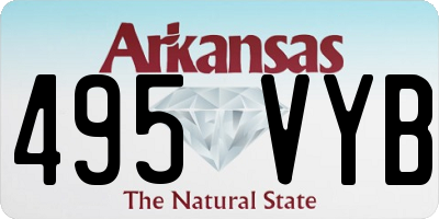 AR license plate 495VYB