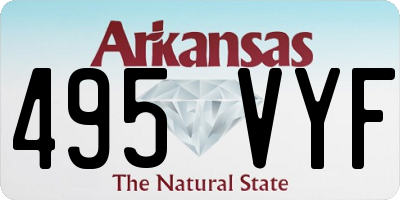 AR license plate 495VYF