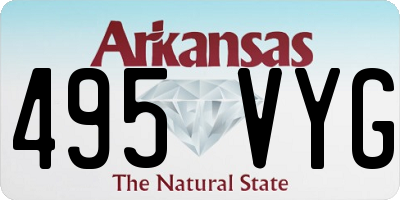 AR license plate 495VYG