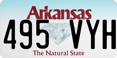 AR license plate 495VYH