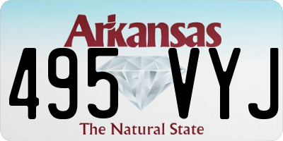 AR license plate 495VYJ