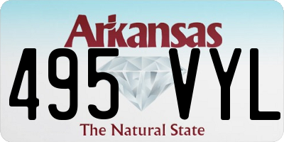 AR license plate 495VYL