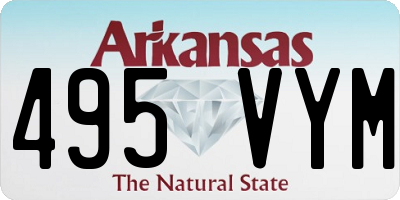 AR license plate 495VYM
