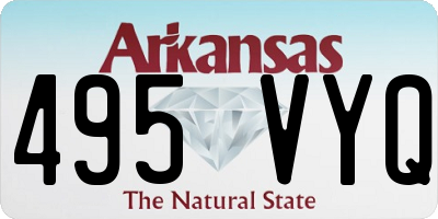 AR license plate 495VYQ