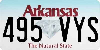 AR license plate 495VYS
