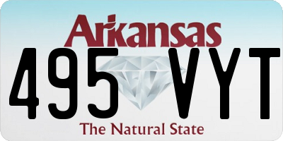 AR license plate 495VYT