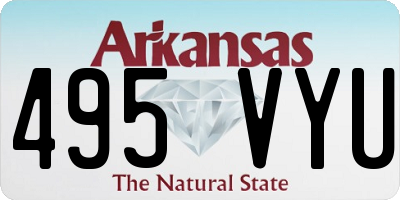 AR license plate 495VYU