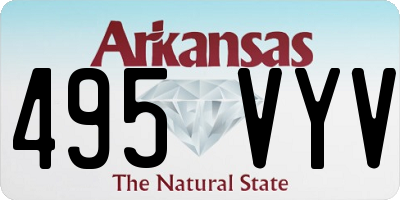 AR license plate 495VYV