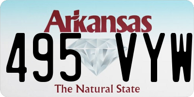 AR license plate 495VYW
