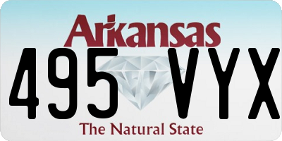 AR license plate 495VYX