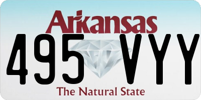 AR license plate 495VYY