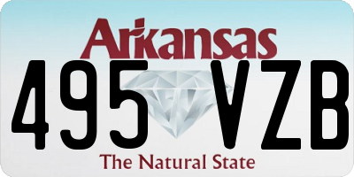 AR license plate 495VZB