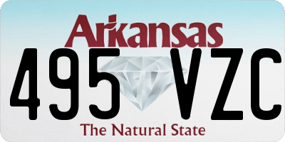 AR license plate 495VZC