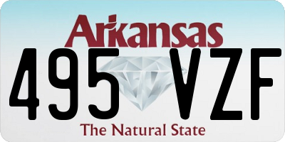 AR license plate 495VZF