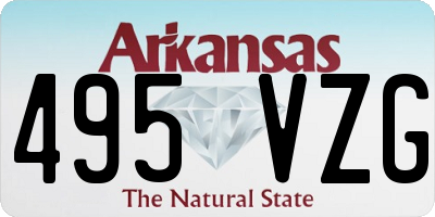 AR license plate 495VZG